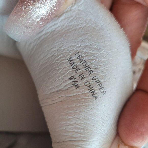 J/Slides NYC Leather Upper High-Top Sneakers With Fur & Silver Accents Size 9 - Picture 5 of 5